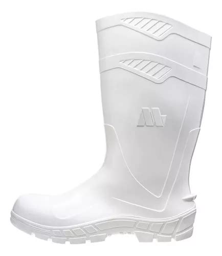 Bota Branca Cano Alto PVC Impermeável para Açougueiro.